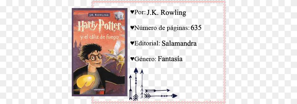 Harry Potter Y El Cliz De Fuego Harry Potter Spanish By J K Rowling, Book, Comics, Publication, Advertisement Png