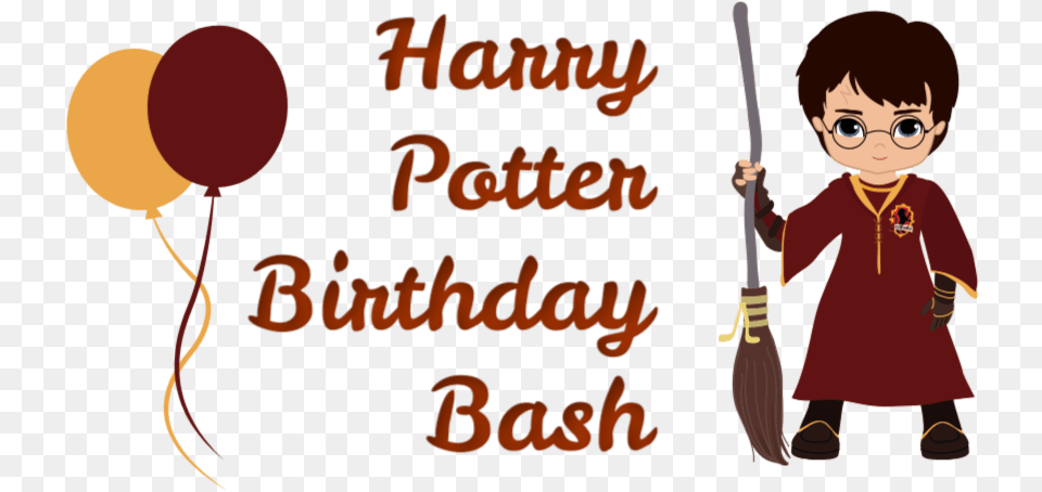 Harry Potteru2019s Birthday Bash Ages 8 Harry Potter Logo Birthday, Baby, Person, Face, Head Free Png