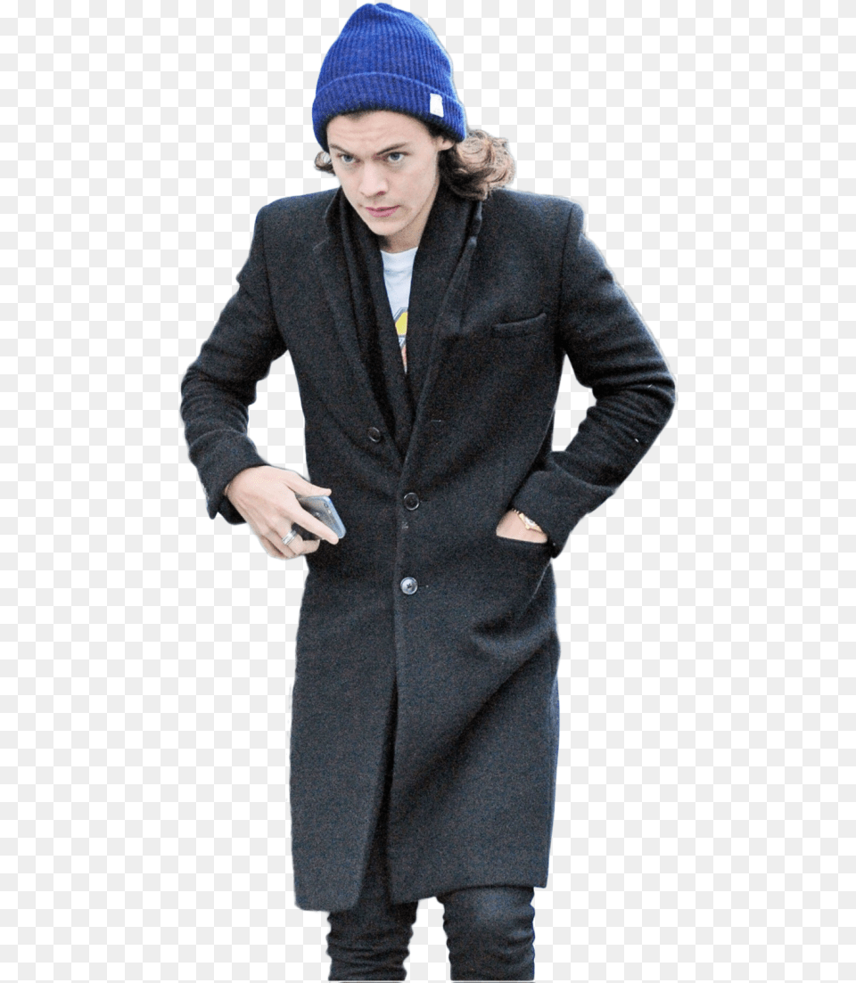 Harry Styles 2015 Harry Styles, Hat, Cap, Clothing, Coat Free Png Download