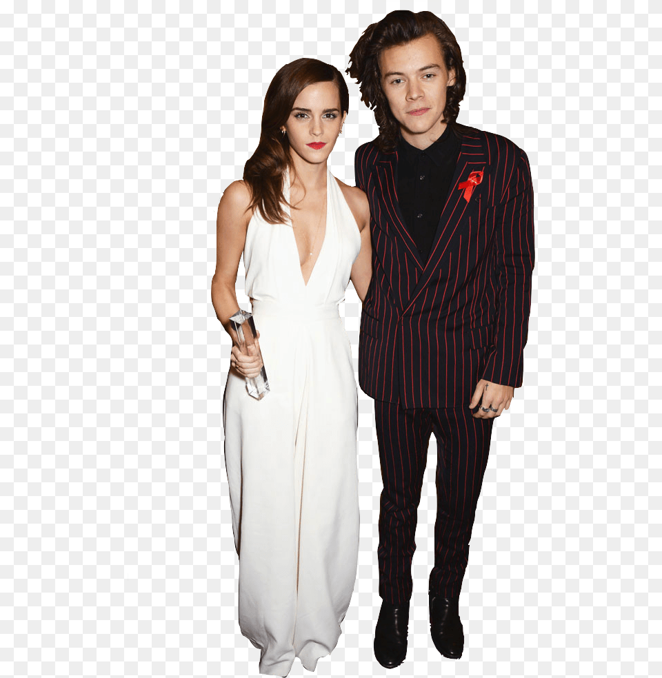 Harry Styles And Emma Watson At The British Fashion Tuxedo, Formal Wear, Clothing, Dress, Suit Free Transparent Png