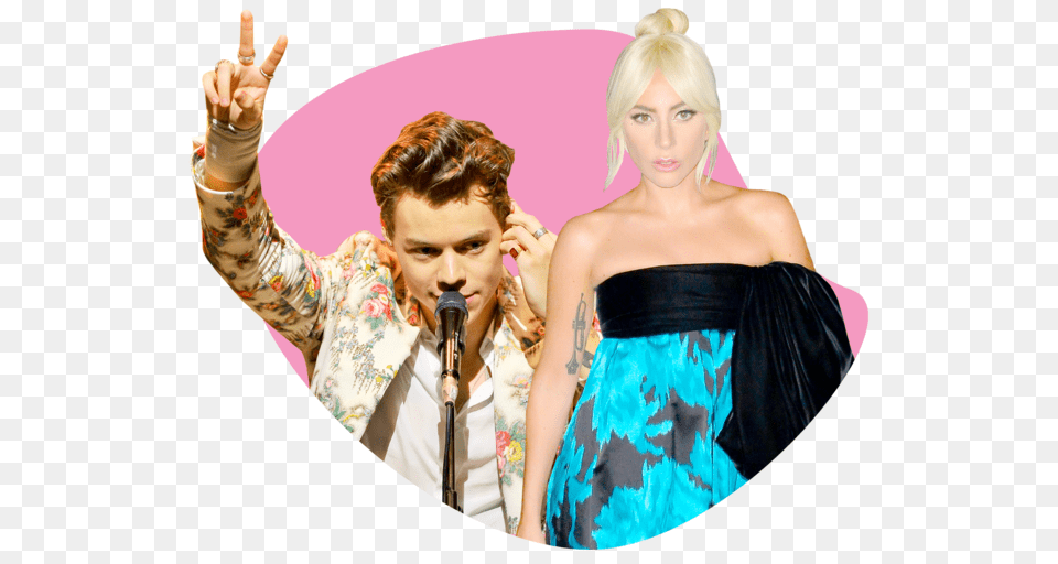 Harry Styles And Lady Gaga Will Help Bring Camp To The Met Gala, Adult, Person, Performer, Microphone Free Png