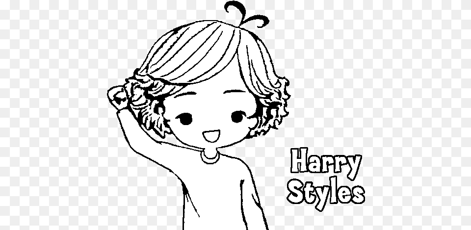 Harry Styles Coloring, Book, Comics, Publication, Baby Free Transparent Png