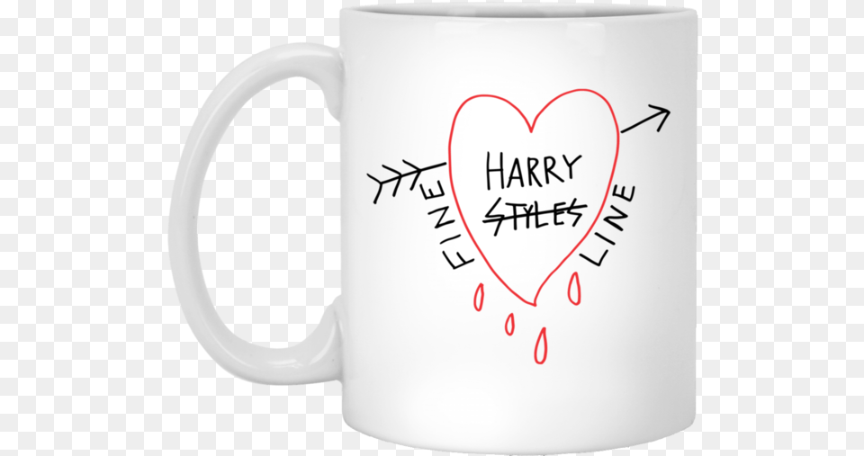 Harry Styles Fine Line Funny Heart Mug Cup Coffee 11 Oz 15 Serveware, Beverage, Coffee Cup Png Image