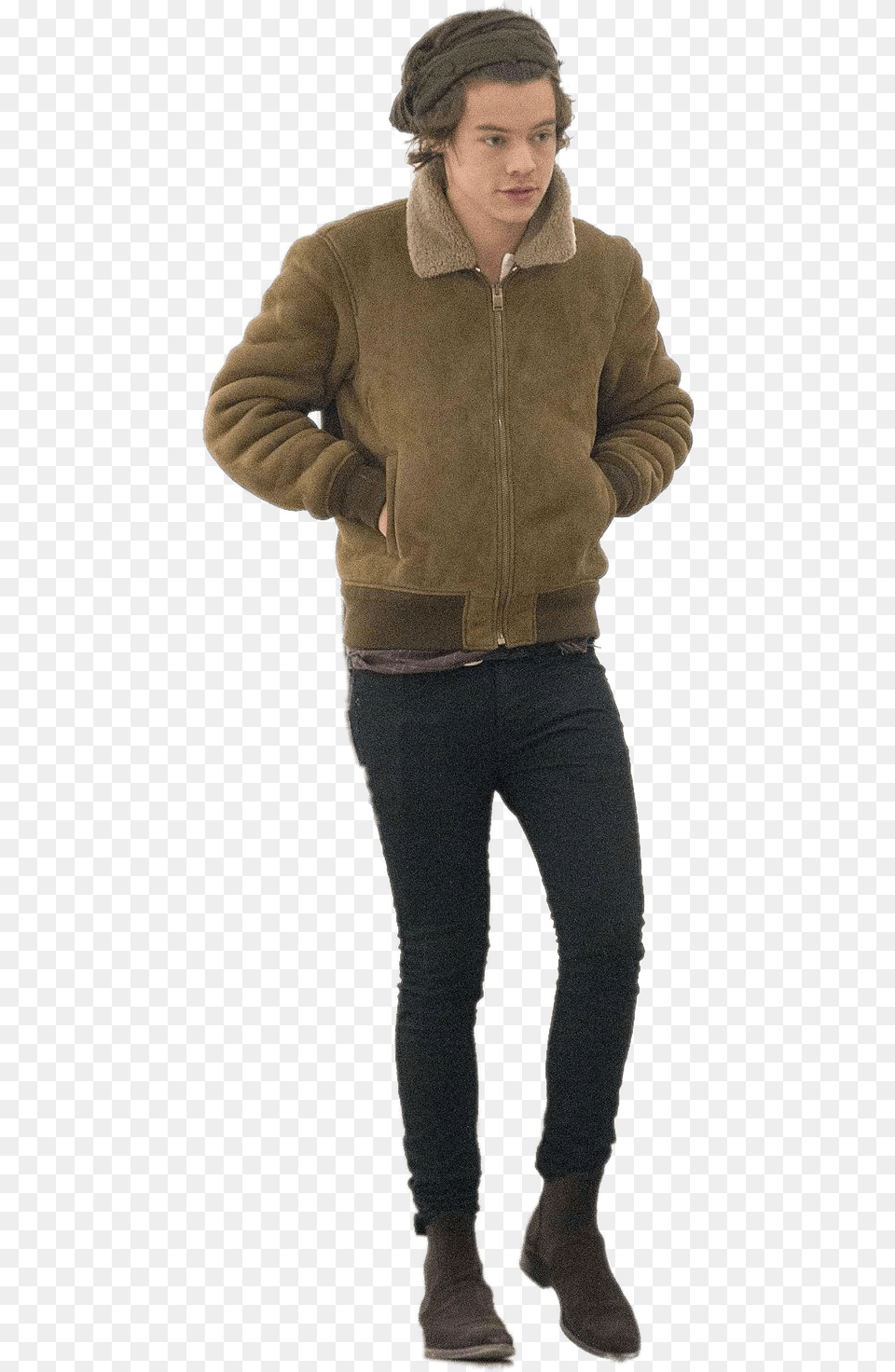 Harry Styles Full Size Harry Styles Sherpa Jacket, Clothing, Fleece, Adult, Sweater Free Png