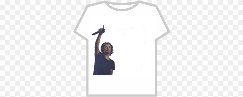 Harry Styles Roblox Crew Neck, Clothing, T-shirt, Adult, Person Png Image