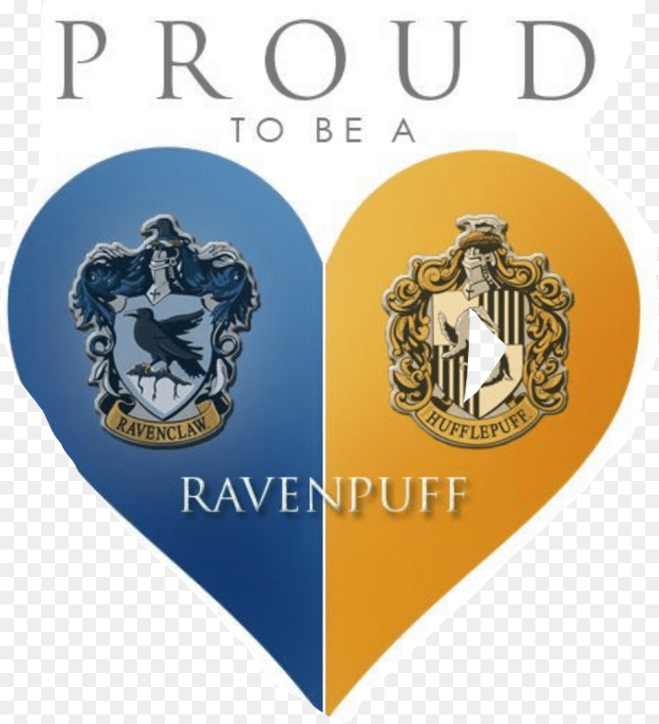 Harrypotter House Ravenclaw Hufflepuff Ravenpuff Proud Ravenclaw And Gryffindor Mix, Badge, Logo, Symbol, Animal Free Transparent Png