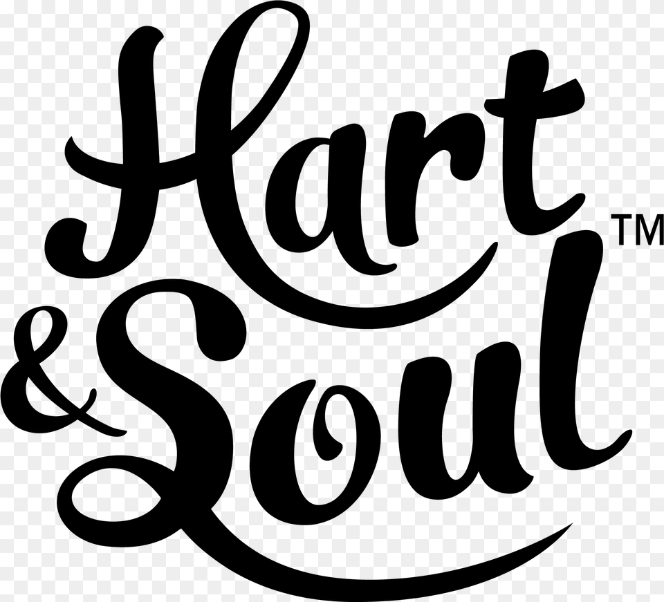 Hart Amp Soul Calligraphy, Gray Free Png Download