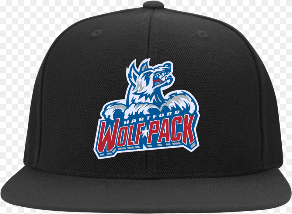 Hartford Wolf Pack Flat Bill High Profile Snapback Hartford Wolf Pack Hat, Baseball Cap, Cap, Clothing, Logo Free Png Download
