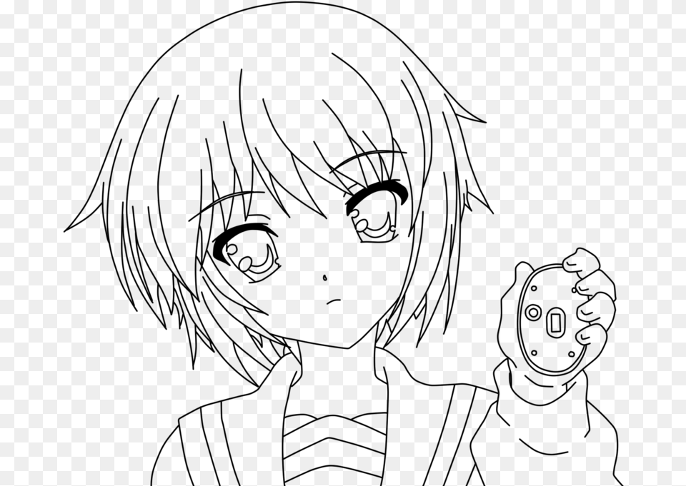 Haruhi Suzumiya Coloring Pages 3 By Debbie Haruhi Suzumiya Coloring Pages, Gray Png
