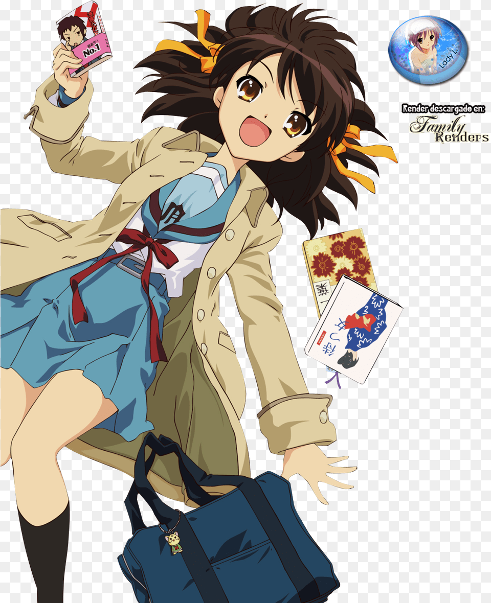 Haruhi Suzumiya Haruhi Suzumiya Chibi, Book, Comics, Publication, Person Png Image