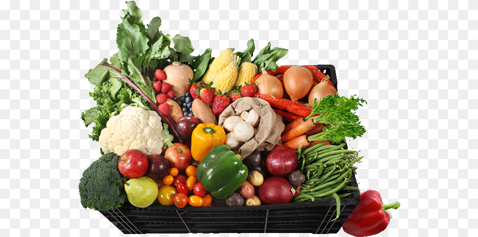 Harvest Basket Vegetables, Produce, Food, Vegetable, Bell Pepper Png