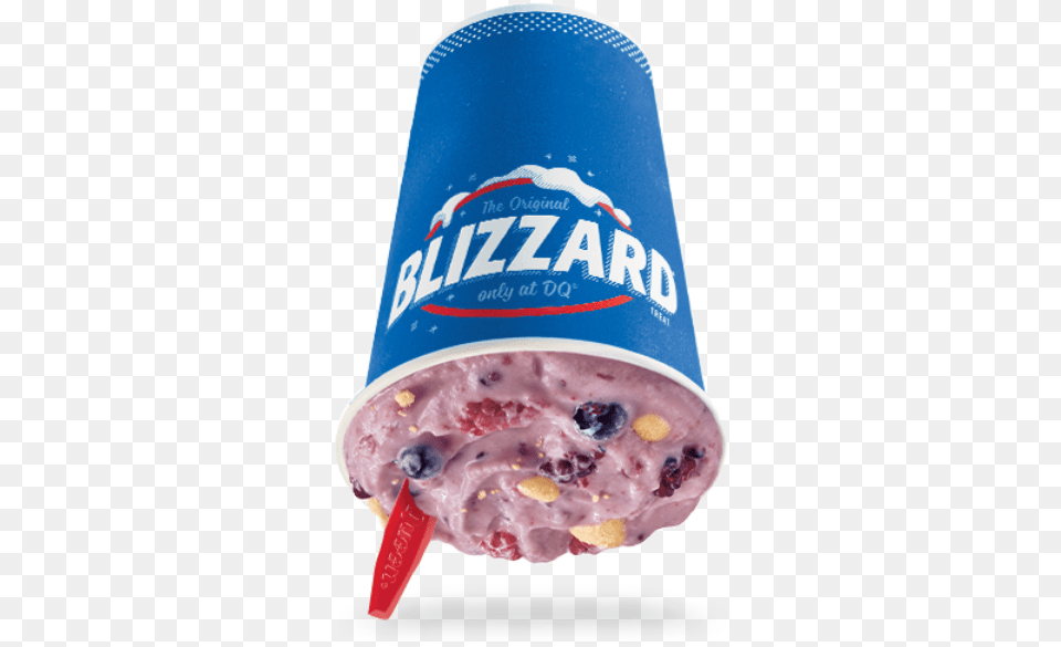 Harvest Berry Pie Blizzard Treat Zero Gravity Blizzard Dq, Cream, Dessert, Food, Ice Cream Free Png Download