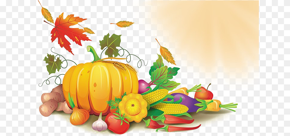 Harvest Festival Transparent Images Fall Harvest Clipart, Vegetable, Pumpkin, Produce, Plant Free Png Download