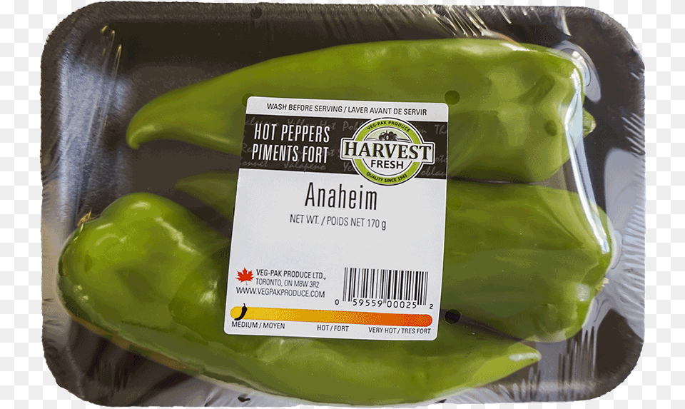 Harvest Fresh Anaheim Pepper Bell Pepper, Food, Produce, Plant, Vegetable Png