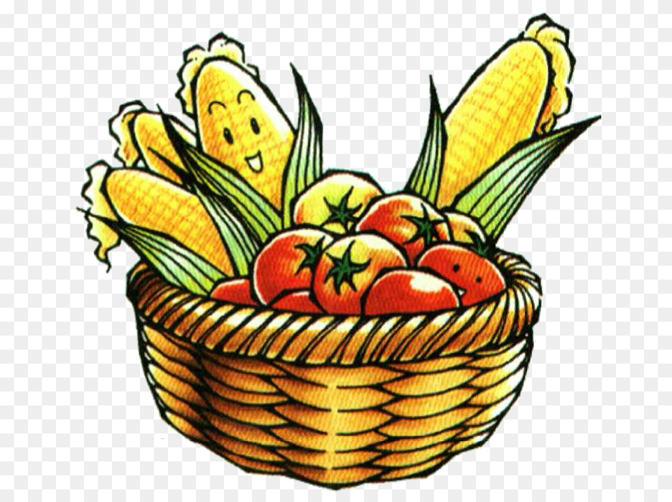 Harvest Moon Clipart Transparent, Basket, Food, Produce, Plant Free Png Download