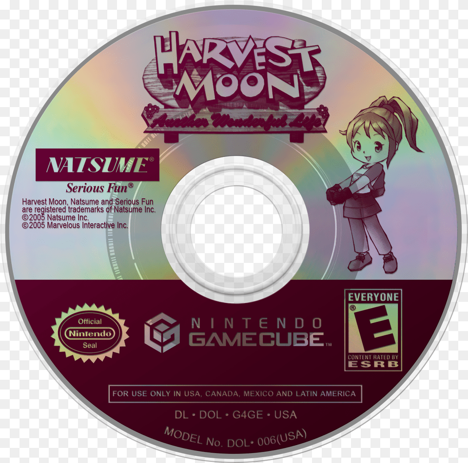 Harvest Moon Mario Party 7 Disc Gamecube, Disk, Dvd, Baby, Person Free Png