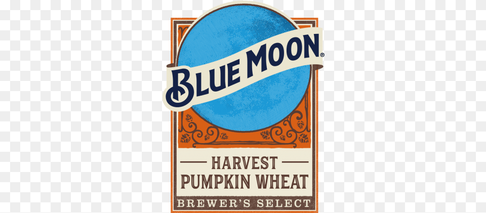 Harvest Pumpkin Wheat Blue Moon Blue Moon Pumpkin Beer Logo, Advertisement, Poster Png