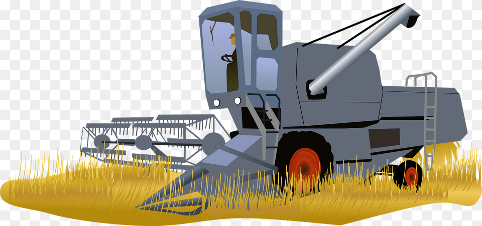Harvester Clipart, Rural, Countryside, Farm, Harvest Free Transparent Png