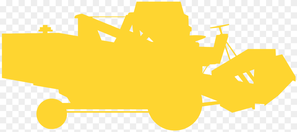 Harvester Silhouette, Machine, Bulldozer, Carriage, Transportation Free Png Download