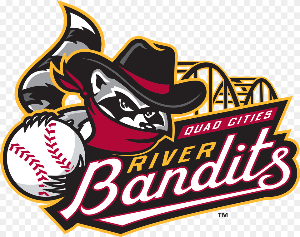 Has Anybody Seen The Qc Riverbandits Logo Pop Up Yet Imgur Quad Cities River Bandits, Bulldozer, Machine, Advertisement, Clothing Png Image