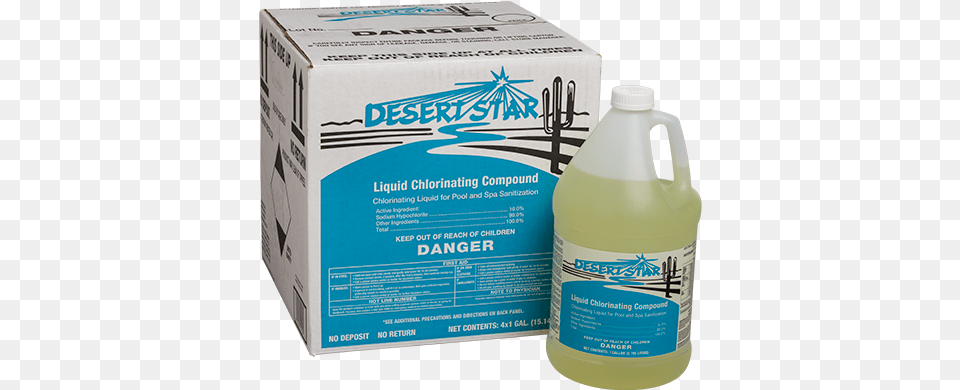 Hasa Desert Star Liquid Chlorinating Compound 4x1gal Plastic Bottle, Food, Seasoning, Syrup, Box Free Transparent Png