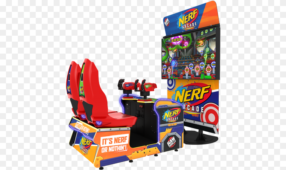 Hasbro And Raw Thrills Collaborate On Nerf Arcade Raw Thrills Nerf Game, Arcade Game Machine Png