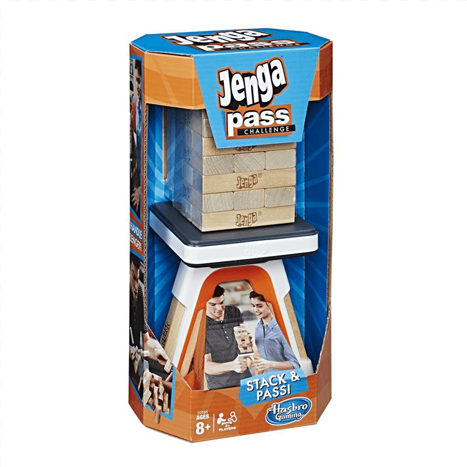 Hasbro Jenga Pass E0585 Jenga, Kiosk, Box, Adult, Man Png