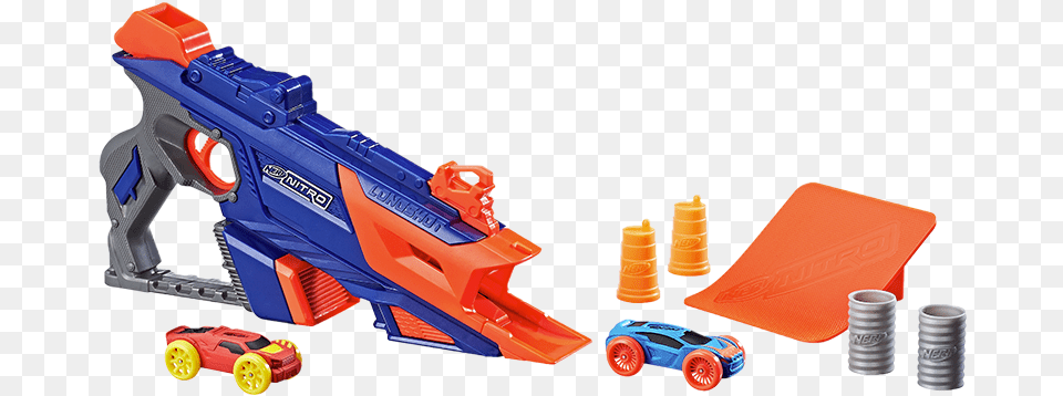 Hasbro Nerf Hot Rocket Flying Car Series Blast Launcher Nerf Nitro Longshot Smash, Toy, Water Gun, Vehicle, Transportation Free Png