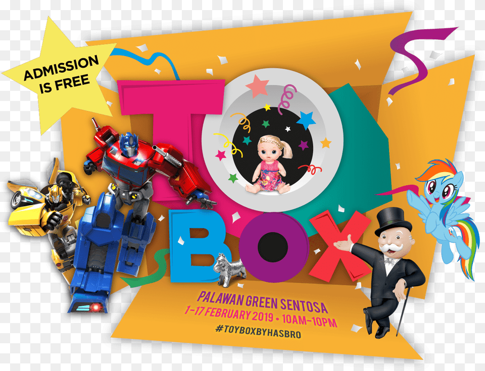Hasbro Toy Box Sentosa, Baby, Person, Advertisement, Poster Free Png Download
