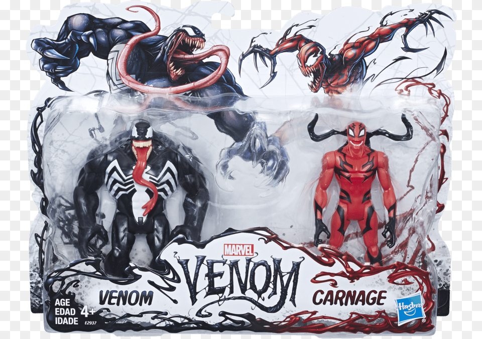 Hasbro Unveils New Marvel Legends Venom And Carnage Figures Venom Figure 2018, Art, Painting, Book, Comics Png Image