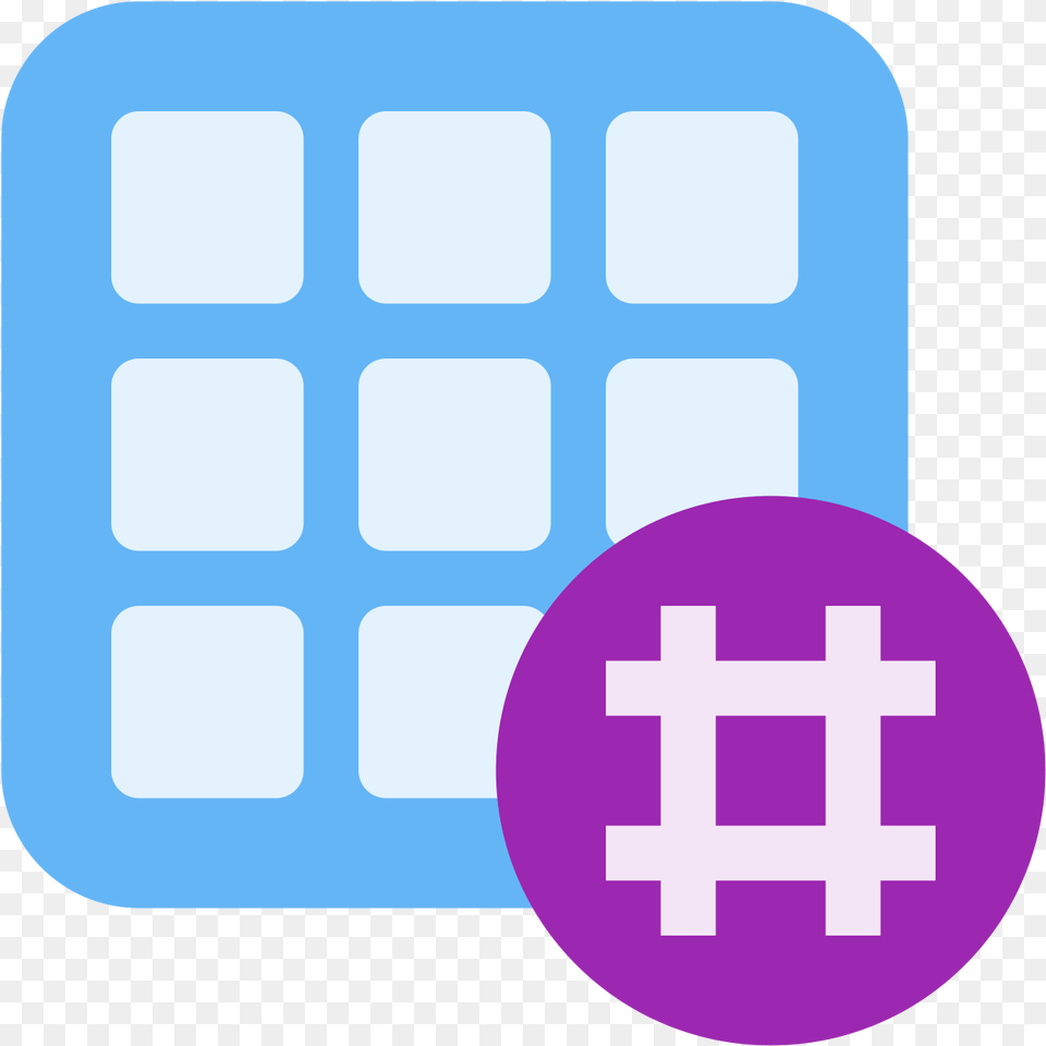 Hashtag Activity Grid Icon, First Aid, Text Free Png