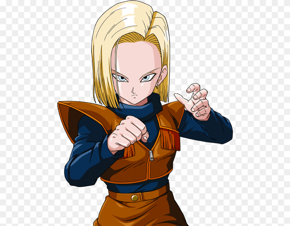 Hashtag Android 18 Dokkan, Publication, Book, Comics, Adult Free Png Download