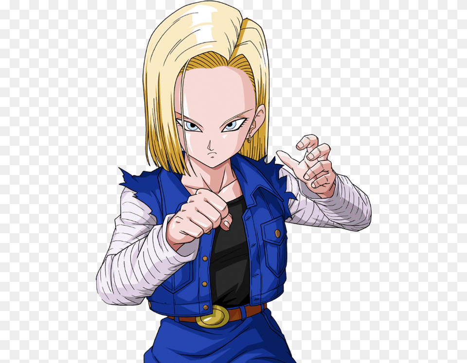 Hashtag De Dragon Ball Z Androide 18, Adult, Publication, Person, Female Free Png Download