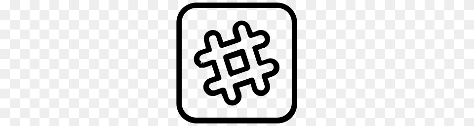 Hashtag Icon, Gray Free Png