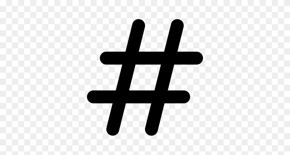 Hashtag Icon Icon, Gray Png Image