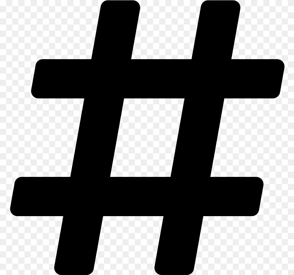 Hashtag Svg, Gray Free Png
