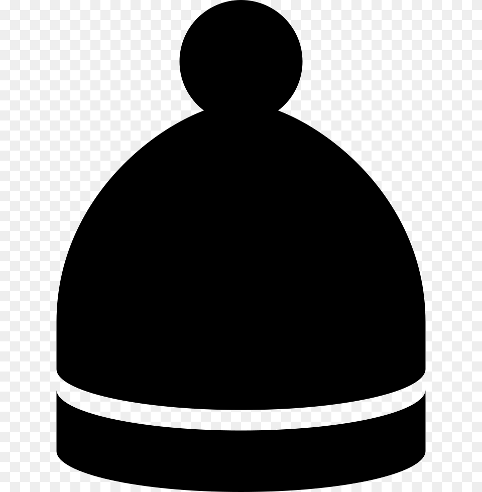 Hat Beanie Icon Download, Silhouette, Stencil, Clothing, Cap Png Image