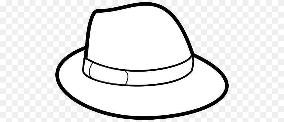 Hat Clip Art Black And White, Clothing, Sun Hat, Hardhat, Helmet Png Image