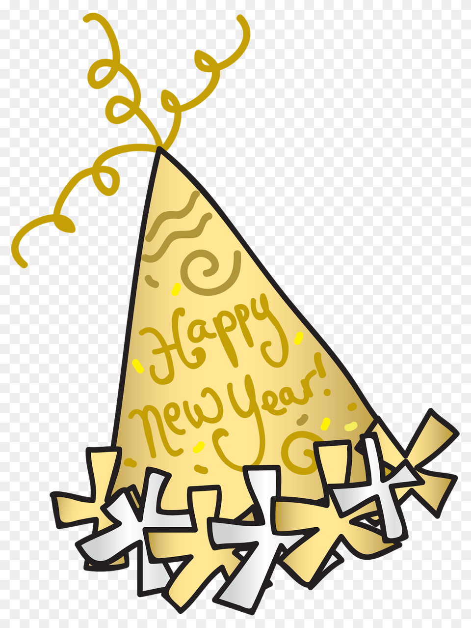 Hat Clipart Happy New Year, Clothing, Dynamite, Party Hat, Weapon Png Image
