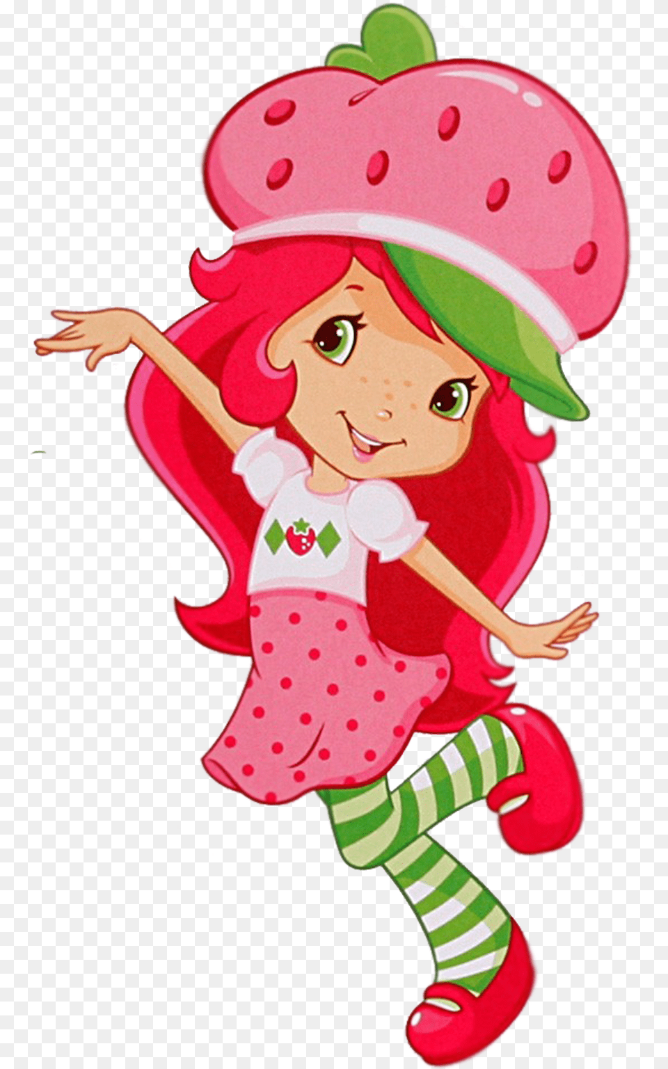 Hat Clipart Strawberry Shortcake Cartoon Strawberry Shortcake Birthday, Elf, Baby, Person, Face Png