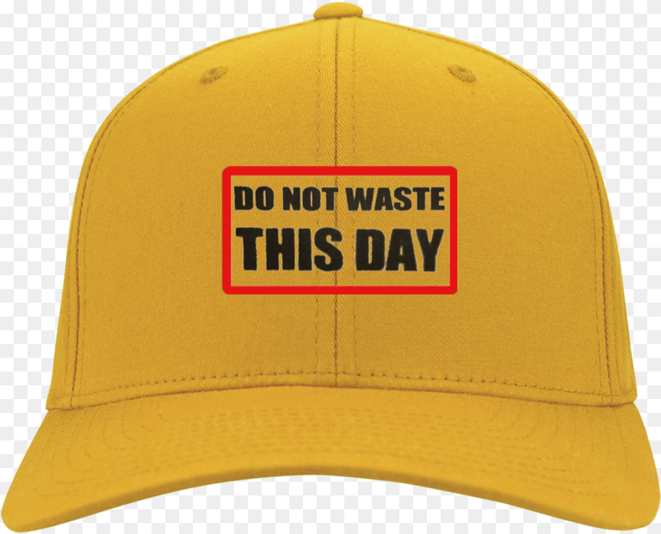 Hat Do Not Waste This Day Logo Baseball Cap, Baseball Cap, Clothing, Helmet Free Transparent Png