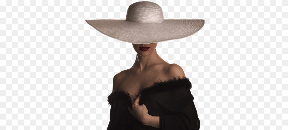 Hat Fur Femme Avec Chapeau Sexy, Clothing, Sun Hat, Adult, Female Free Png Download