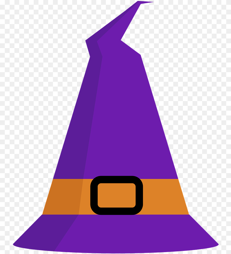 Hat Halloween Witch Costume, Clothing, Lighting, Purple Free Png Download