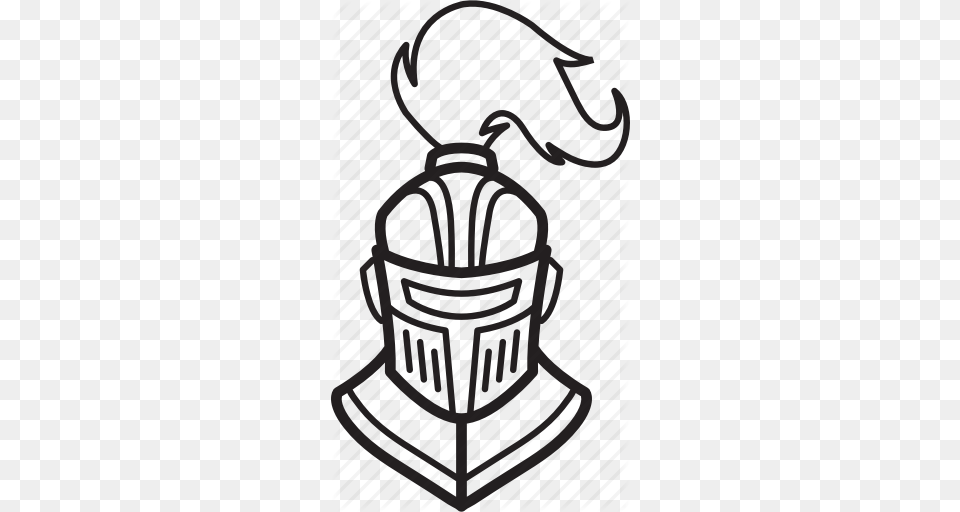 Hat Headwear Helmet Knight Knighthelmet Medieval Middleages Icon, Furniture, Festival, Hanukkah Menorah, Basket Free Png Download