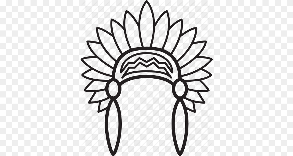 Hat Headwear Indian Indianheaddress Warbonnet Icon, Accessories, Jewelry, Festival, Hanukkah Menorah Free Png Download