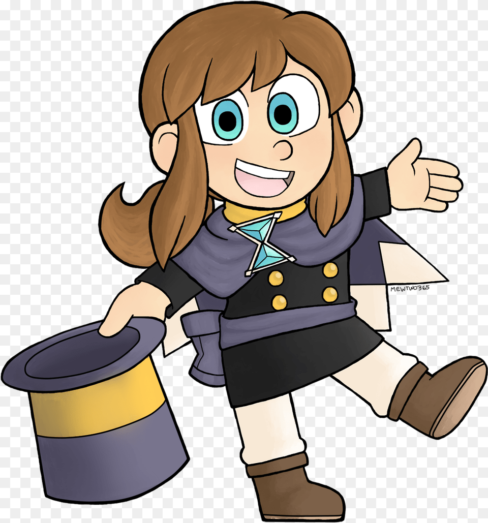 Hat Kid Magician Hat Kid Is Wearing A Hat In Time Trucy, Baby, Person, Face, Head Free Png Download