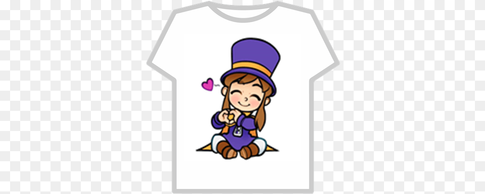 Hat Kid T Shirt Roblox Chicas, Clothing, T-shirt, Baby, Person Png Image