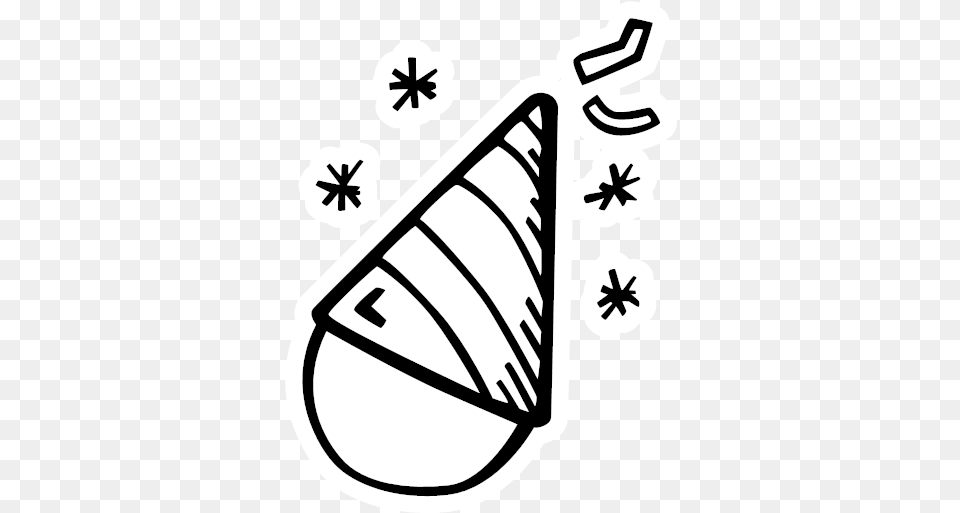 Hat New Year Party Icon Years, Food, Nut, Plant, Produce Png