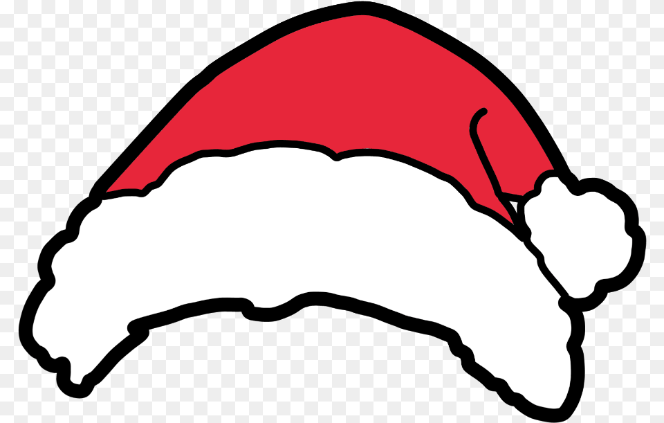 Hat Santa Santahat Christmas Red Newyear Freetoedit Santa Hat Neon, Clothing, Dish, Food, Meal Png Image