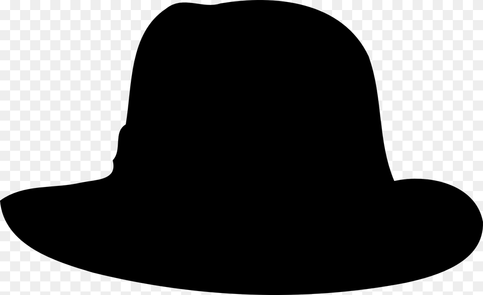 Hat Shape Silhouette Melone Siluet Topi Cowboy, Gray Png